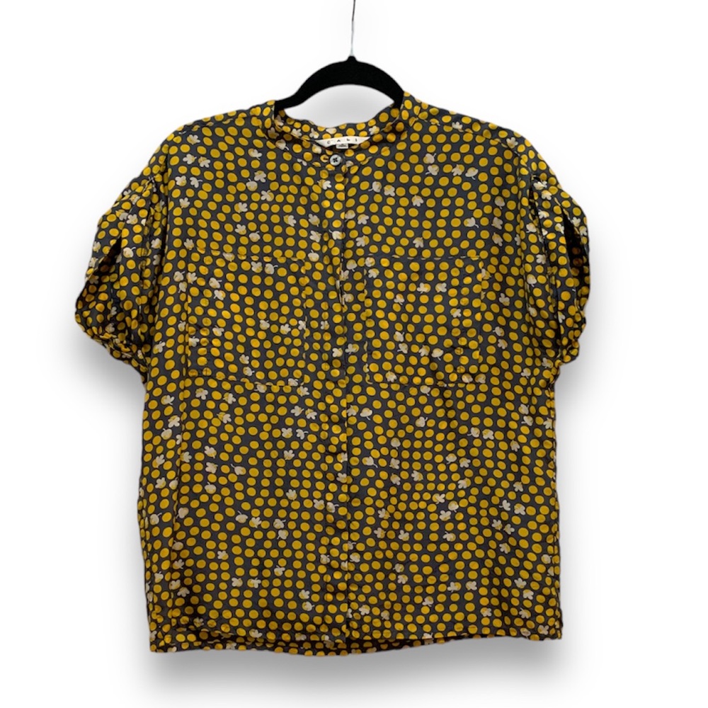 CAbi Silk Floral Blouse